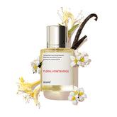 Dossier Floral Honeysuckle bottle front for everyday luxury fragrance