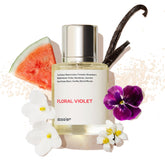 Dossier Floral Violet Eau de Parfum bottle ready for daily wear
