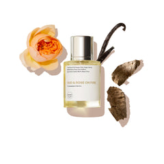 Dossier Original Oud & Rose on Fire ingredients from Grasse enhance high-quality fragrance.