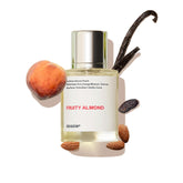 Dossier Fruity Almond bottle front view, versatile and elegant for daily wear