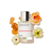 Dossier Gourmand White Flowers bottle front for everyday luxury and confident fragrance moments
