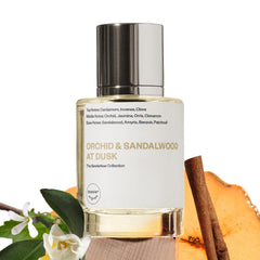 Dossier Original Orchid & Sandalwood bottle delivers long-lasting scent for all-day confidence.