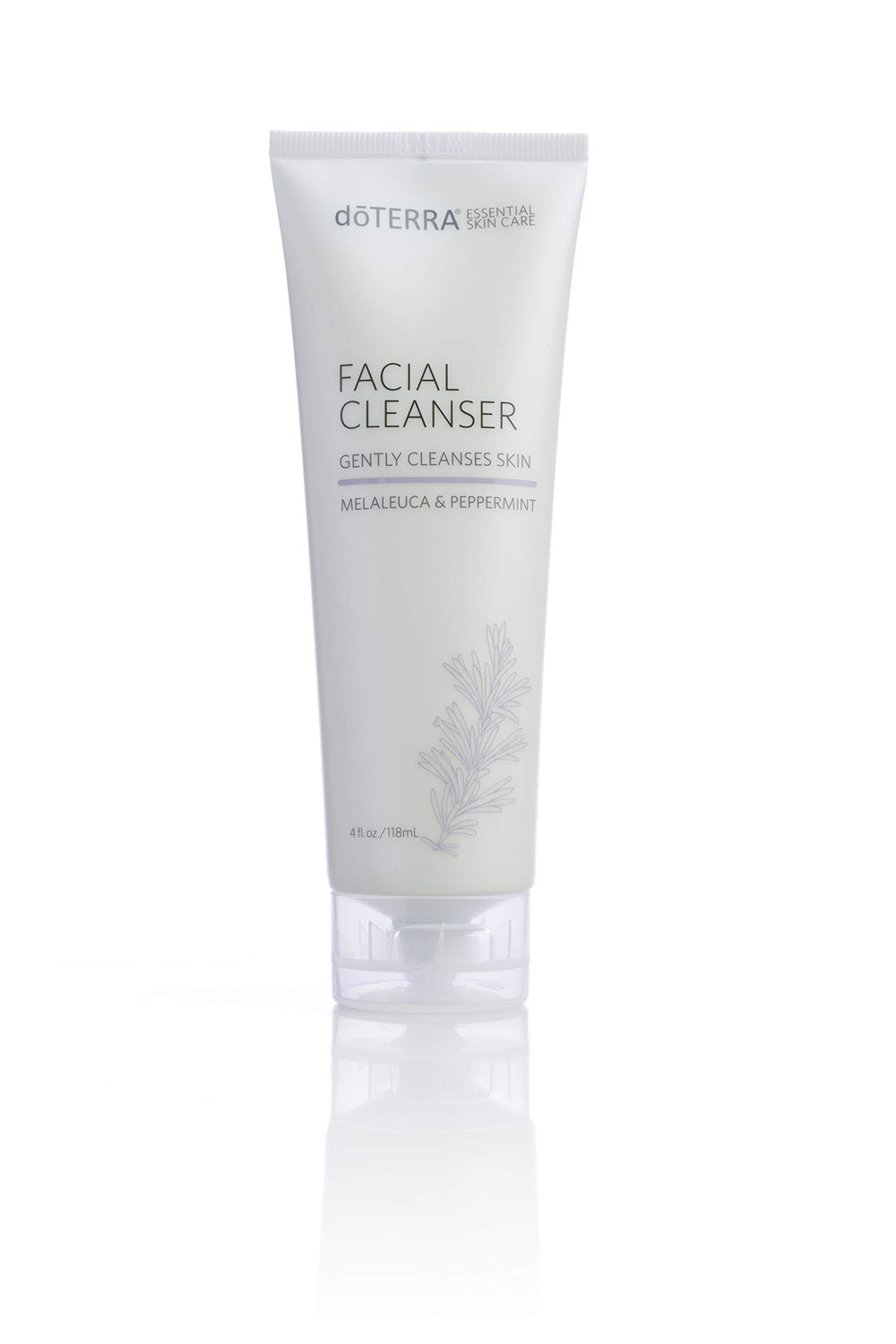 doTERRA Facial Cleanser bottle with pump promotes a clean, refreshing cleanse for all skin types.