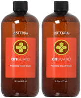 doTERRA On Guard foaming hand wash refill bottle showing protective essential oils for everyday cleansing.