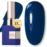Double Rhythm navy blue jelly polish bottle for at home nail art