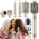 Douviva 6-in-1 ionic hair dryer brush front view for fast styling
