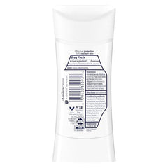 Dove Advanced Care Beauty Finish stick being applied for silky underarms after shaving.