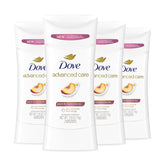 Dove Advanced Care peach chamomile stick application for smooth, comfortable underarms