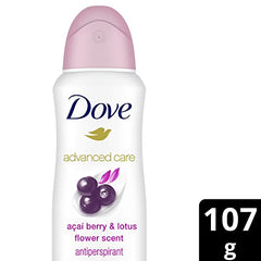 Dove Advanced Care underarm application close-up showing quick-dry action and comfort.