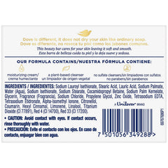 Dove Beauty Bar Pink close-up lather highlighting gentle cleansing for daily use.