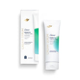 Dove Body Cream Serum bottle shows non-greasy hydration for sensitive skin.
