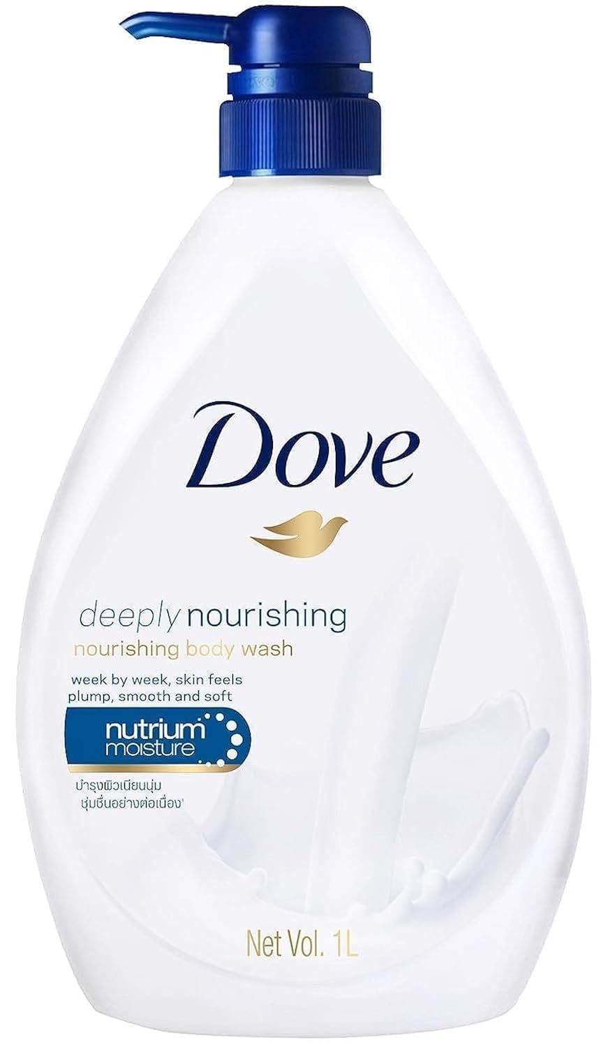 Dove body wash 338oz pump delivering deeply nourishing moisture for daily shower routine
