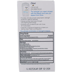 Dove Clinical Protection Original Clean stick top closeup showing texture