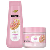 Dove Crumbl Confetti Cake body wash 20oz bottle for daily moisturizing cleanse.