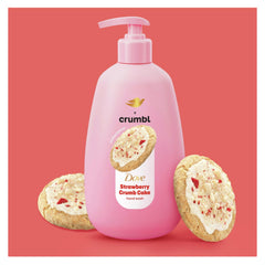 Dove Crumbl moisturizing foam texture closeup for gentle cleansing