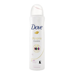 Dove Dry Spray application action shows quick-dry formula for comfortable morning routine