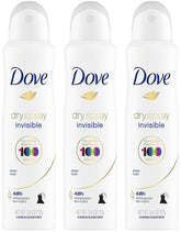 Dove Dry Spray Invisible Sheer Fresh can close-up for on-the-go freshness.