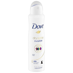 Dove Dry Spray Invisible Sheer Fresh fabric-safe spray shows no white marks.