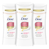 Dove Even Tone peach blossom stick application shows a smooth glide for everyday freshness.
