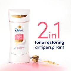 Dove Even Tone demonstrates potential for an improved underarm tone and smoother skin.