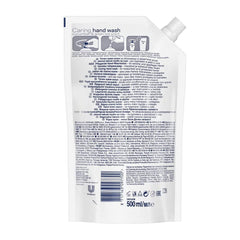 Dove Go Fresh Fresh Touch cucumber green tea liquid pour promotes refreshing cleansing.