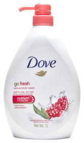 Dove Go Fresh Revive bottle front promotes refreshing daily cleansing
