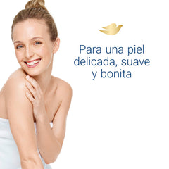 Dove Intense Nourishment dry skin illustration emphasizes extra hydration support.