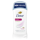 Dove Invisible Solid Powder Deodorant Stick application on underarm for smooth protection all day