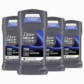 Dove Men+Care deodorant stick 4-count pack cool provides all-day odor protection and sweat defense.