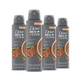 Dove Men+Care Cedarwood Tonka 4-count pack offers long-lasting protection for active days.