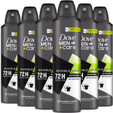 Dove Men+Care Invisible Fresh deodorant spray bottle with long-lasting protection.