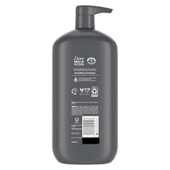 DOVE MEN + CARE Sensitive Skin body wash foam lather for smooth skin.