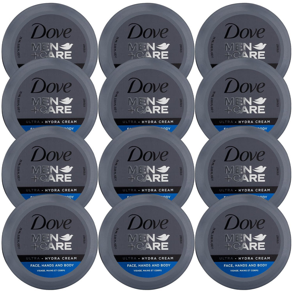 Dove Men+Care Ultra Hydra Cream Lotion bottle delivers fast-absorbing, non-greasy hydration.
