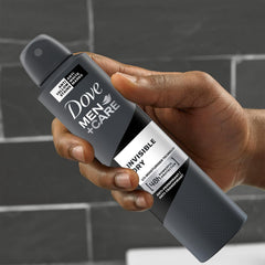 Dove Men+Care 1/4 moisturiser technology label promotes skin comfort.