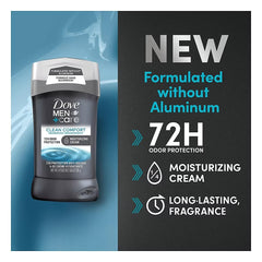 Dove Men+Care Clean Comfort 3-pack on display for convenient daily protection