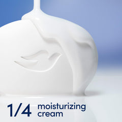Dove Original Beauty Bar wet-hands image shows mild fragrance and refreshing feel.