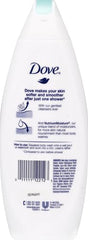 Dove Sensitive Skin Body Wash lather emphasizes deep moisturization for dry areas.