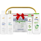 Dove shower caddy keeps dorm showers organized for college routines.