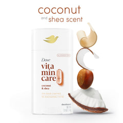 Dove VitaminCare+ 72-hour odor protection highlighted by the aluminum-free design
