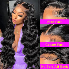 Dowstalgirl body wave hair strands offer smooth, tangle-free styling.