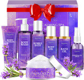 DOYEEWO lavender spa set, 7-piece kit for calming at-home relaxation