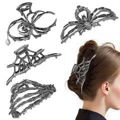 DPWCVM 4Pack claw clips metal spider web design for secure updos