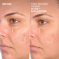 Oil absorption action scene with Dr. Brandt Pores No More primer.