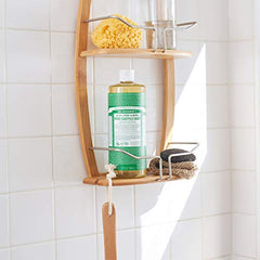 Dr. Bronner's organic oils label details organic, fair-trade ingredients.