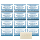 Dr. Bronner's Baby Unscented Bar packaging front highlights eco-friendly wrap for sustainable daily cleansing.