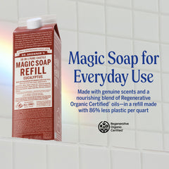 Dr. Bronner's castile soap multi-use hands body dishes for all-around cleanliness