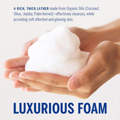 No synthetic preservatives in Dr Bronner's formula for gentle cleansing