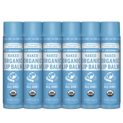 Dr. Bronner's organic lip balm pack tubes keep lips hydrated on the go