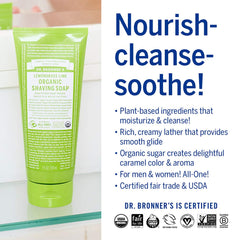 Dr. Bronner's Organic Palm Kernel Oil bottle signals sustainable sourcing and creamy lather.
