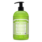 Dr. Bronner's Organic Sugar Soap Lemongrass bottle—gentle all-in-one cleanser.